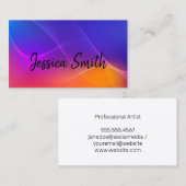 カラフルクリエイティブ勾配 名刺 (正面/裏面)