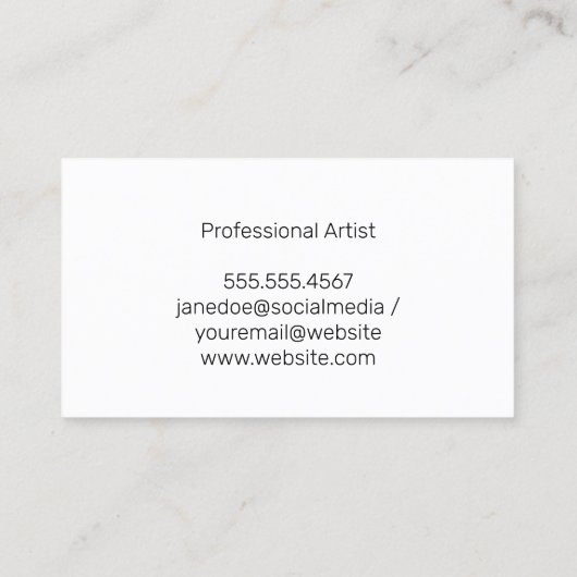 カラフルクリエイティブ勾配 名刺 (裏面)