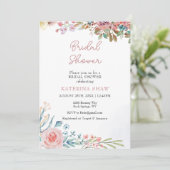 カラフルクリエイティブ水彩ブライダルシャワー 招待状 (スタンド正面)