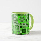 カラフルクリエイティブ芸術的の誕生日プレゼント マグカップ (正面右)