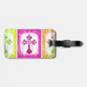 カラフルクリスチャンポップ・アートのアートコラージュ ラゲッジタグ (裏面横)