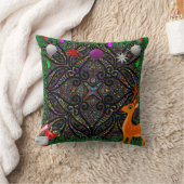 カラフルクリスマスと新年装飾用クッション クッション (ブランケット)