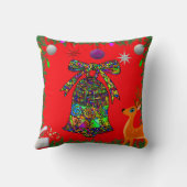 カラフルクリスマスと新年装飾用クッション クッション (裏面)