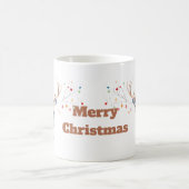 カラフルクリスマスのトナカイ コーヒーマグカップ (中央)