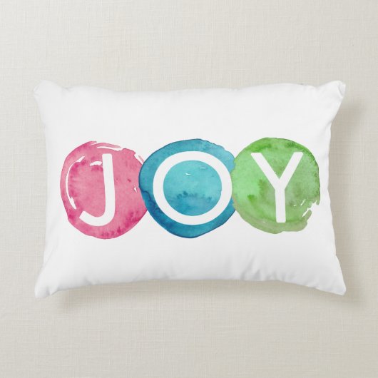 カラフルクリスマスの休日のアクセント枕 アクセントクッション (正面)