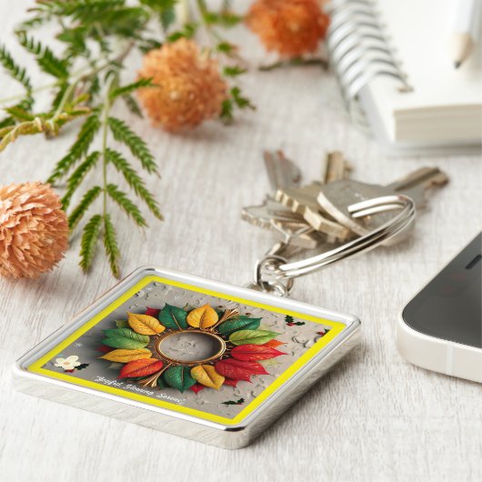 「カラフルクリスマスの夢」 キーホルダー (側面)