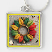 「カラフルクリスマスの夢」 キーホルダー (正面)