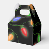 カラフルクリスマスの文字列ライトパターンの好意ボックス フェイバーボックス (裏面サイド)