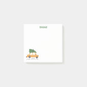 カラフルクリスマスイラストレーションカスタム文字 ポストイット (正面)