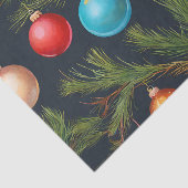 カラフルクリスマスオーナメントぶら下がったのツリー 薄葉紙 (詳細)