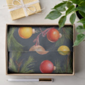 カラフルクリスマスオーナメントぶら下がったのツリー 薄葉紙 (ギフト)