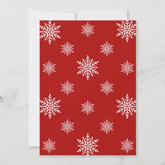 カラフルクリスマスオーナメントフォトグリーティングカード 案内状 (裏面)