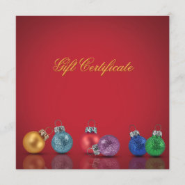 カラフルクリスマスオーナメント – ギフト券