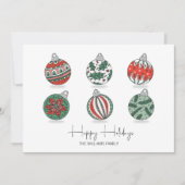 カラフルクリスマスオーナメント シーズンカード (正面)