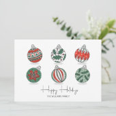 カラフルクリスマスオーナメント シーズンカード (スタンド正面)