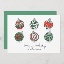 カラフルクリスマスオーナメント シーズンカード