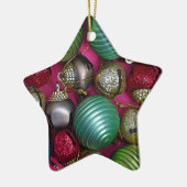 カラフルクリスマスオーナメント セラミックオーナメント (左)