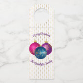 カラフルクリスマスオーナメント ボトルネックタグ (正面)