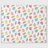 カラフルクリスマスオーナメント ラッピングペーパー (フラット)