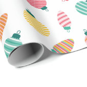 カラフルクリスマスオーナメント ラッピングペーパー (ロールコーナー)