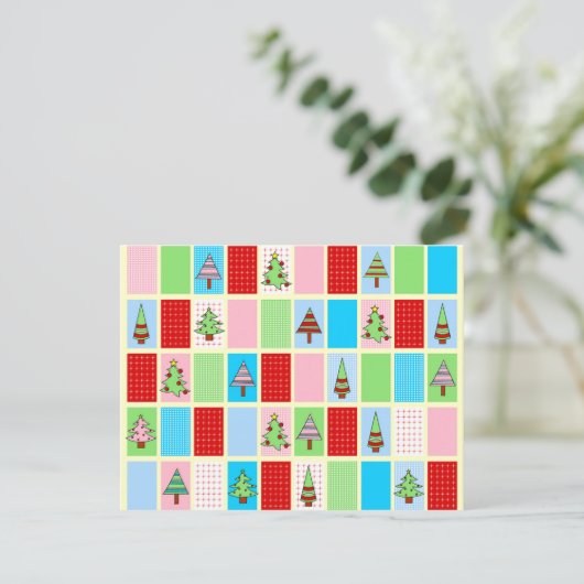 カラフルクリスマスカード ノートカード (スタンド正面)