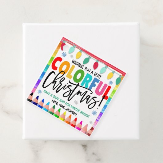 カラフルクリスマスギフトタグ フェイバータグ (インサイチュ)