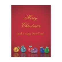 カラフルクリスマスグリッターオーナメントホリデーポスト