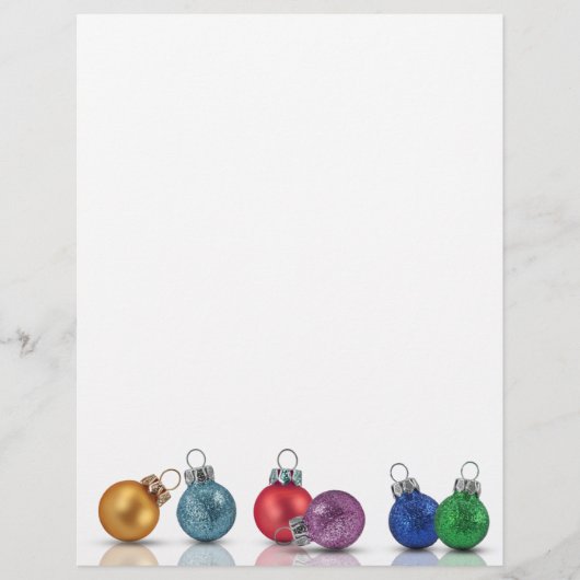 カラフルクリスマスグリッターオーナメント (正面)