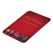 カラフルクリスマスグリッターオーナメント マグネット (左側)