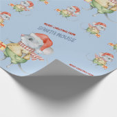 カラフルクリスマスサンタマウス ラッピングペーパー (角)