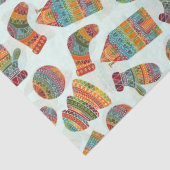 カラフルクリスマスシンボルイラストレーションパターン 薄葉紙 (詳細)