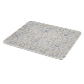 カラフルクリスマスジンジャーブレッドマンとサンタ カッティングボード (角)