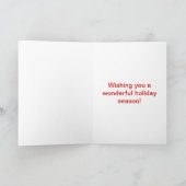 カラフルクリスマスジンジャーブレードグリーティングカード シーズンカード (内部)