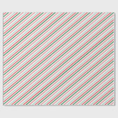 カラフルクリスマスストライプ紙 ラッピングペーパー (フラット)