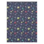 カラフルクリスマススノーフレーク&フラワーパターン テーブルクロス (正面)