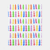 カラフルクリスマスツポップ・アートのリー フリースブランケット (正面)