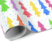 カラフルクリスマスツポップ・アートのリー ラッピングペーパー (ロールコーナー)