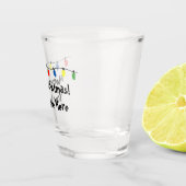 カラフルクリスマスツリーの電球がガラスを撃った ショットグラス (右)