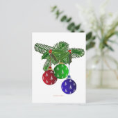 カラフルクリスマスツリーオーナメント シーズンポストカード (スタンド正面)