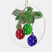 カラフルクリスマスツリーオーナメント セラミックオーナメント (左)