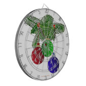 カラフルクリスマスツリーオーナメント ダーツボード (正面左)