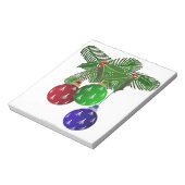 カラフルクリスマスツリーオーナメント ノートパッド (回転)