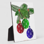 カラフルクリスマスツリーオーナメント フォトプラーク (側面)