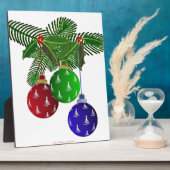 カラフルクリスマスツリーオーナメント フォトプラーク (側面)