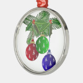 カラフルクリスマスツリーオーナメント メタルオーナメント (左)