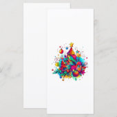 カラフルクリスマスツリースケッチ (正面/裏面)