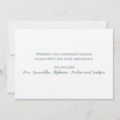 カラフルクリスマスツリーズクラフト紙ホリデーカード シーズンカード (裏面)