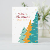 カラフルクリスマスツリーセット。 カード (スタンド正面)