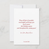 カラフルクリスマスツリーセット。 カード (裏面)