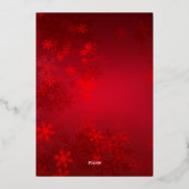 カラフルクリスマスツリー箔カード 箔シーズンカード (裏面)